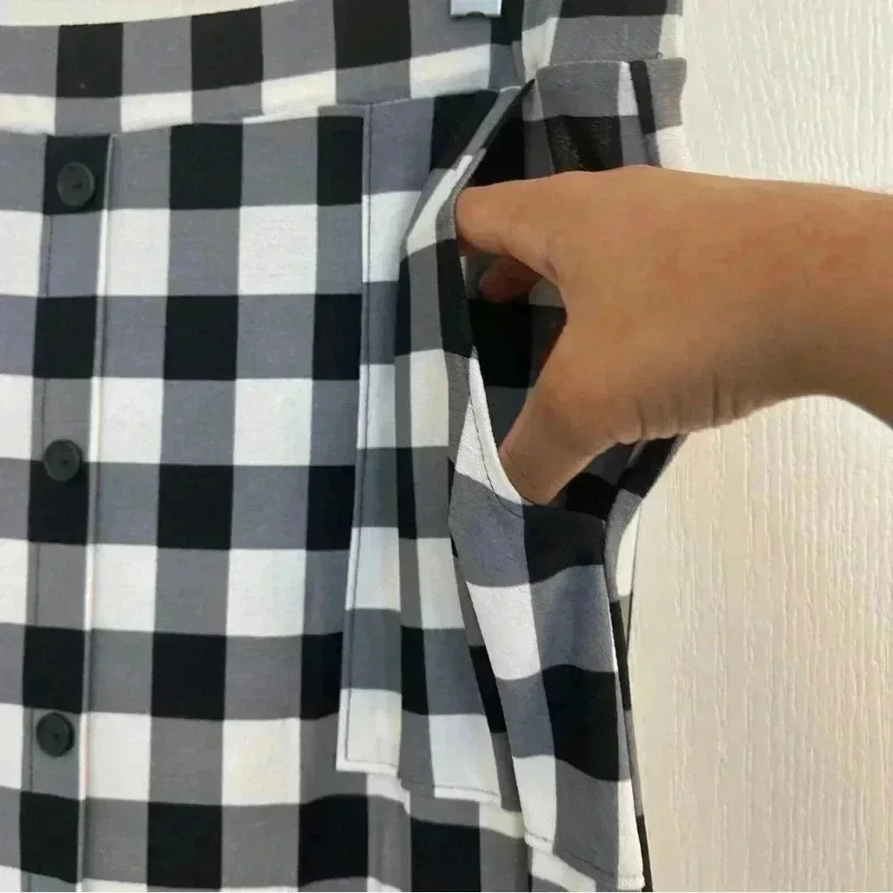 Checkered/Plaid Skirt (Pull On) - Picture 5 of 10